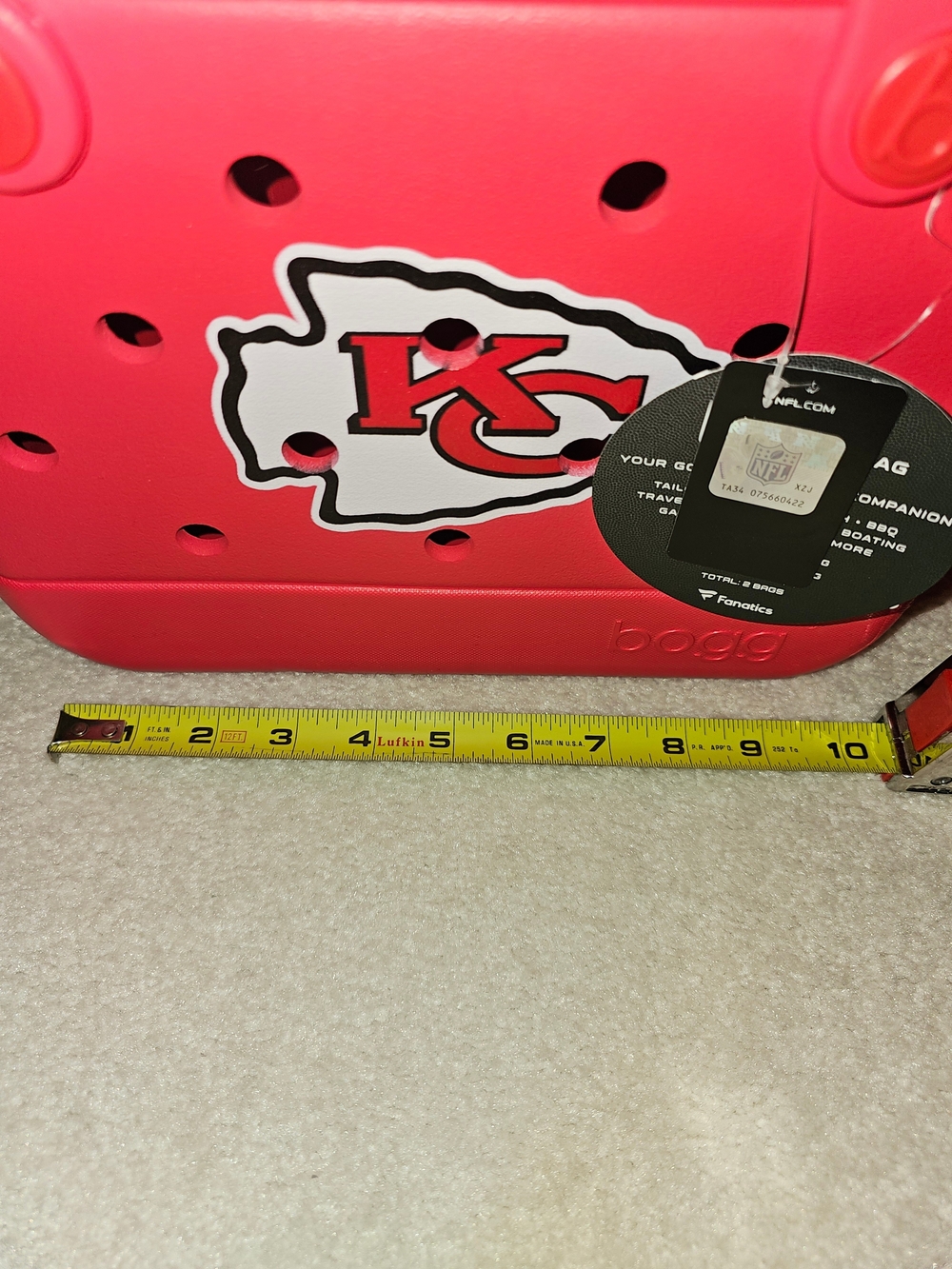 Bogg Bitty Tote NFL Kansas City Chiefs Red Tote Bag - Picture 4 of 6